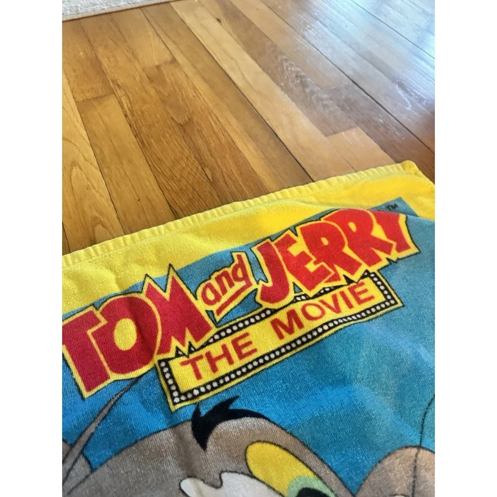Vintage Tom And Jerry The Movie Promo Beach Pool Towel 1992 Robyn Starling 90s